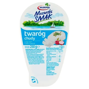 Twaróg chudy Mazurski Smak klinek 250g - Szybkie dania obiadowe - miniaturka - grafika 1