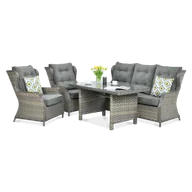 Meble ogrodowe - Focus Garden Meble technorattanowe GARDEN Trivento 3 Melange - miniaturka - grafika 1