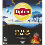Herbata - Lipton Intense Black Czarna herbata 211,6g 92 torebek - miniaturka - grafika 1