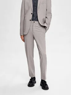 Selected Homme Spodnie garniturowe 16092485 Szary Slim Fit - Garnitury - miniaturka - grafika 1