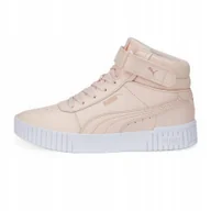 Sneakersy damskie - Buty sneakersy skórzane Puma Carina Damskie Modne - miniaturka - grafika 1