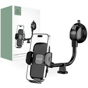 Uchwyty samochodowe do telefonów - Tech-Protect V3 UNIVERSAL LONG ARM WINDSHIELD & DASHBOARD CAR MOUNT BLACK - miniaturka - grafika 1