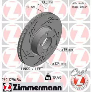 Tarcza hamulcowa ZIMMERMANN 150.1296.54 - Tarcze hamulcowe - miniaturka - grafika 1