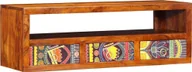 Szafki RTV - vidaXL Szafka ścienna pod TV wielokolorowa drewno akacjowe - miniaturka - grafika 1