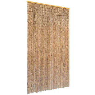 VidaXL Zasłona na drzwi, bambusowa, 100 x 200 cm 43722 VidaXL - Moskitiery - miniaturka - grafika 5