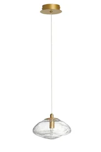 Designerska lampa wisząca LE42897 kryształowa złota - Lampy sufitowe - miniaturka - grafika 2