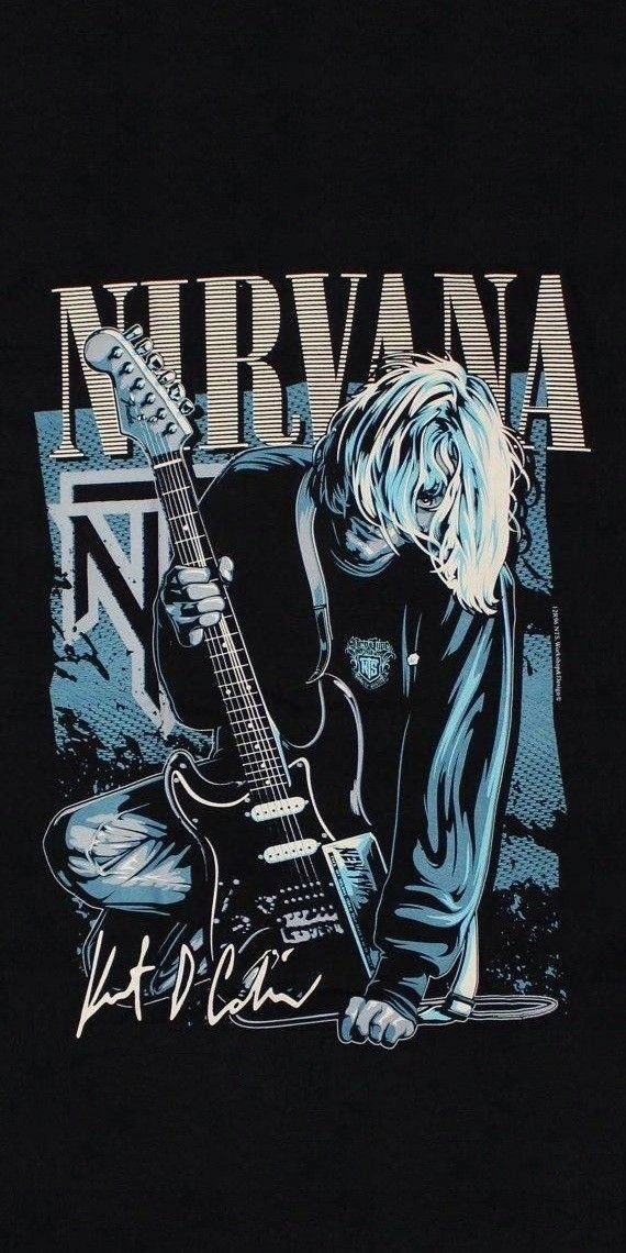 PODKŁADKA POD MYSZ Nadruk 22x18 cm Nirvana Smiley Kurt Cobain ROCK Prezent