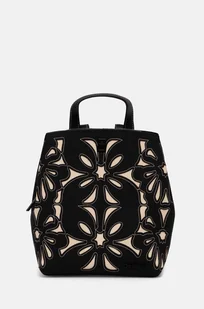 Desigual plecak SYBILLA SUMY MINI damski kolor czarny mały wzorzysty 24WAKP11 - Torebki damskie - miniaturka - grafika 1