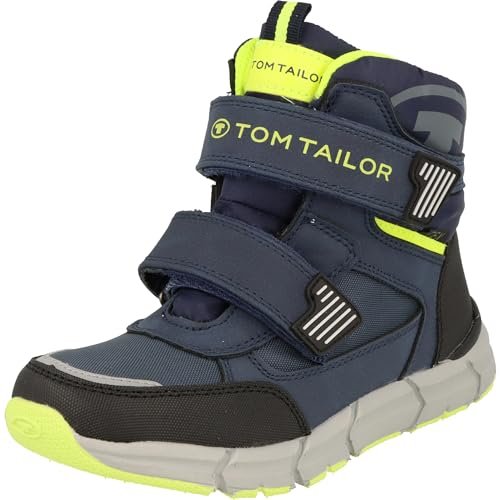 Tom Tailor Kids Chłopięce 6370250004 śniegowce, Denim Lime, 25 EU