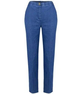 Wygodne elastyczne spodnie na gumkę plus size LAMBADA-40 - Spodnie damskie - miniaturka - grafika 1