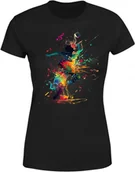 Koszulki i topy damskie - Koszulka damska abstrakcyjny wzór eksplozja muzyki i kolorów T-shirt damski - miniaturka - grafika 1