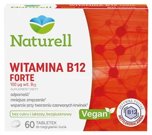 Naturell USP ZDROWIE Witamina B12 forte x 60 tabl do ssania INSTANT - Serce i układ krążenia - miniaturka - grafika 1
