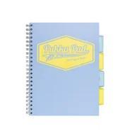 Zeszyty szkolne - Kołozeszyt z przekłądkami PUKKA PAD Project Book Pastel B5 niebieski w linię - miniaturka - grafika 1