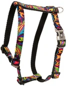 Szelki dla psów - Szelki dla psa, wz�r picasso, ta�ma polipropylenowa, 16mm/30-60cm czarne - miniaturka - grafika 1