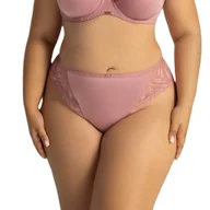 Majtki damskie - Figi damskie z koronką AV 2106 różowe L - miniaturka - grafika 1