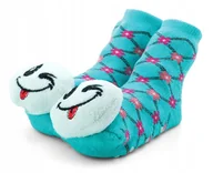 Skarpetki dla dzieci - Ciepłe bawełniane skarpetki z grzechotką r 1-2 lat - miniaturka - grafika 1