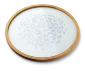 Tace i patery - Lumarko Taca okrągła 38x2xm lampart rose HTBD1524-PROM Mondex - miniaturka - grafika 1