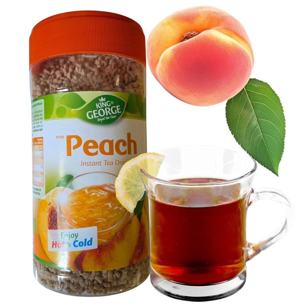 Napój Herbaciany King George Brzoskwinia Herbata Granulowana 400g