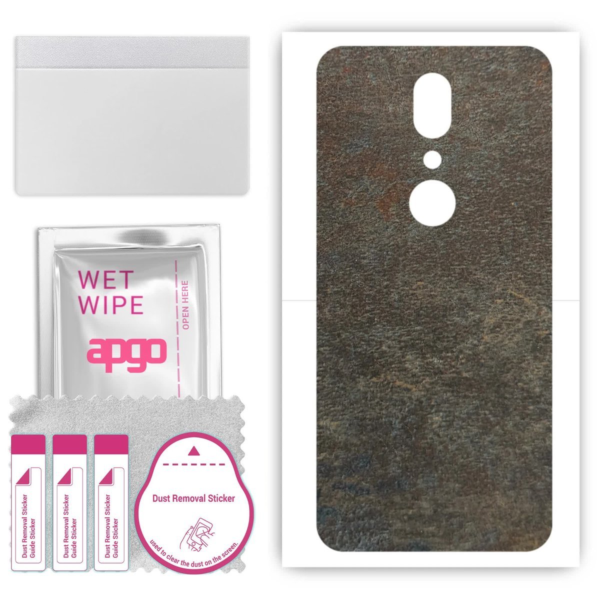 Folia naklejka skórka strukturalna na TYŁ do Sharp Aquos V - Kamień Księżycowy - apgo SKINS