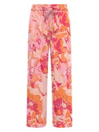 Spodnie damskie - ONLY Spodnie w kolorze jasnoróżowo-pomarańczowo-różowym - miniaturka - grafika 1