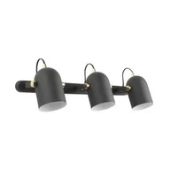 Lampy sufitowe - Aries lampa sufitowa (spot) 3-punktowa czarna/złota A6005-3A - miniaturka - grafika 1