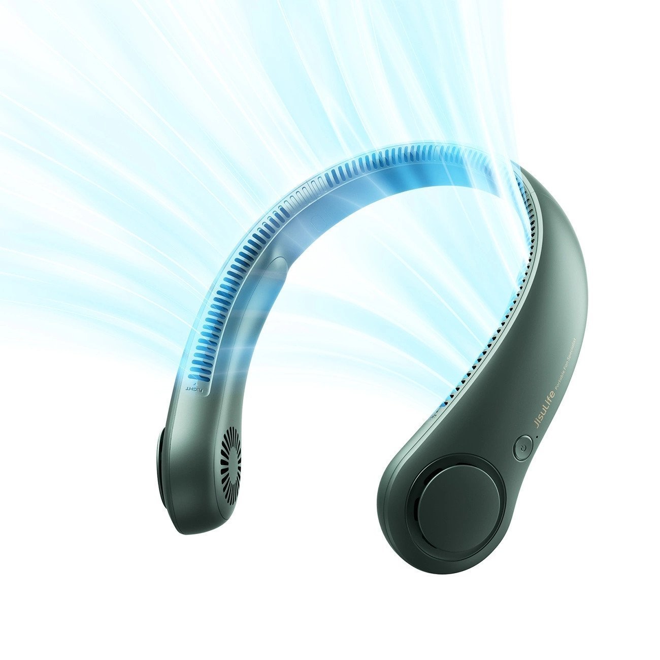 Wentylator Jisulife Neck Fan Life3 na kark, szyję, wiatrak przenośny USB - zielony