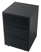 Szafki biurowe - Kontenerek Pod Biurko Do Szafy Z Szufladami Na Kółkach Czarny Daming - miniaturka - grafika 1