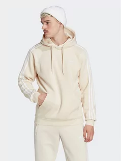 Bluzy męskie - adidas Bluza adicolor Classics 3-Stripes Hoodie IB1416 Beżowy Regular Fit - grafika 1