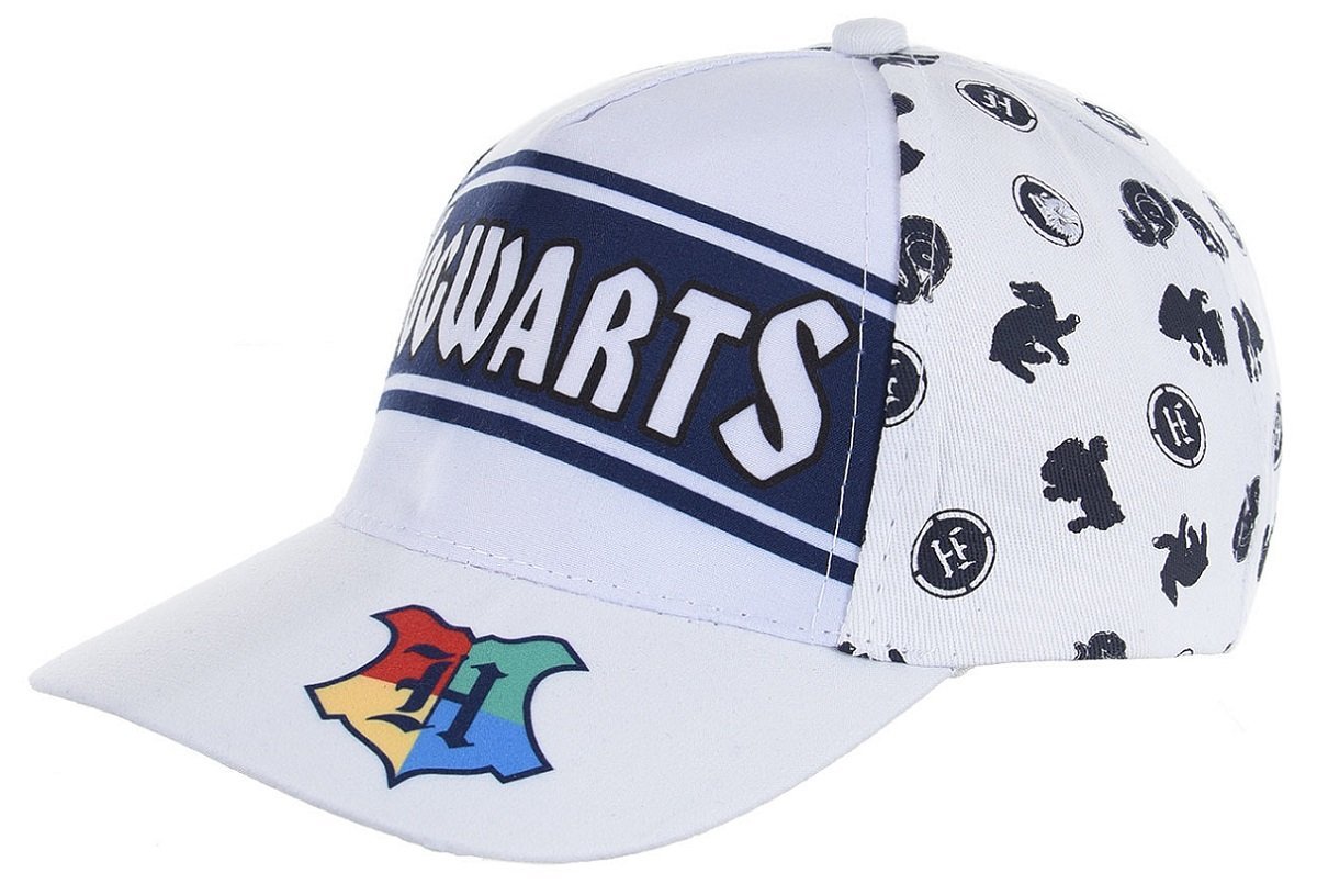 Biała czapka z daszkiem dla chłopca Hogwarts Harry Potter