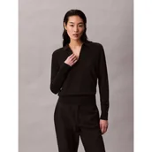 Swetry damskie - Calvin Klein Sweter | Relaxed fit | z dodatkiem wełny - miniaturka - grafika 1