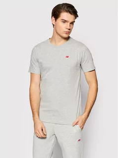 Koszulki męskie - New Balance T-Shirt Small Pack MT13660 Szary Relaxed Fit - grafika 1