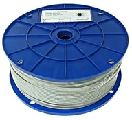 Łańcuchy i liny stalowe - LINA STALOWA OCYNKOWANA W PCV 5.0MM ZIELONA 100MB - miniaturka - grafika 1