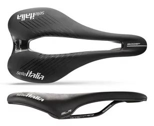 Siodło SELLE ITALIA SLR BOOST LADY SUPERFLOW TM S (id match - S3) manganese tube 7, fibra-tek, czarne (NEW 2021) - Siodełka rowerowe i akcesoria - miniaturka - grafika 1