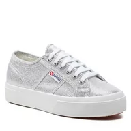 Trampki damskie - Tenisówki Superga 2740 Grey Silver 031 - miniaturka - grafika 1