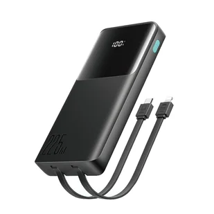Powerbank Joyroom JR-PBF19 22.5W 10000mAh z dwoma wbudowanymi kablami - czarny - Powerbanki - miniaturka - grafika 1