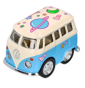 Goki Metalowy model Volkswagen mini van 5cm 12268 - Samochody i pojazdy dla dzieci - miniaturka - grafika 1