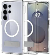 Etui i futerały do telefonów - Spigen Etui Ultra Hybrid S Mag do MagSafe do Galaxy S25 Ultra, przezroczysto-białe - miniaturka - grafika 1