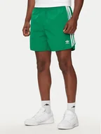 Spodenki męskie - adidas Szorty sportowe adicolor Classics Sprinter IM4424 Zielony Regular Fit - miniaturka - grafika 1