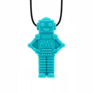 Gryzaki dla dzieci - Gryzak Terapeutyczny ARK Wisiorek Robot Turkusowy XT - miniaturka - grafika 1