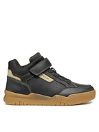 Buty dla chłopców - Geox Sneakersy J Perth Boy J367RB 0MEFU C0023 M Czarny - miniaturka - grafika 1