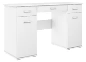 Biurka - Biurko dwuszafkowe ABS B1 białe - miniaturka - grafika 1