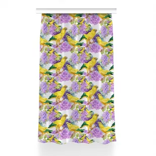 Zasłona przelotki Żółte papugi do sypialni 150x240, Fabricsy - Zasłony - miniaturka - grafika 1