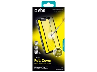 SBS do iPhone X/XS czarne - Szkła hartowane na telefon - miniaturka - grafika 2