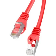 Patchcordy - Lanberg Patchcord FTP kat.6 0,5m czerwony PCF6-10CC-0050-R - miniaturka - grafika 1