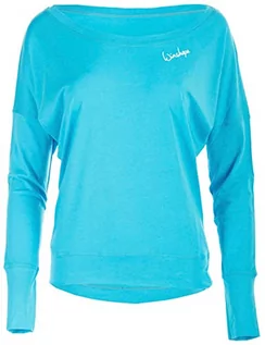 Bluzy damskie - WINSHAPE Winshape MCS002 damska bluza z długim rękawem modalowym, styl taneczny, fitness, czas wolny, sport, joga, trening, Sky-Blue, XL MCS002-SKY-BLUE-XL - grafika 1