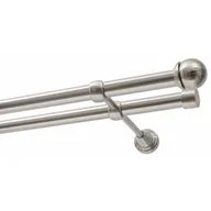 Karnisze - Karnisz DECASTYL Gałka Max Podwójny 200 cm Srebrny - miniaturka - grafika 1