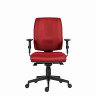 Fotele i krzesła biurowe - Powerton Ergonomiczny fotel biurowy Hana, Czerwony - miniaturka - grafika 1