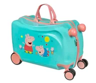 Moda i Uroda OUTLET - Undercover - Peppa Pig Ride-on Trolley - Bagażnik dziecięcy do siedzenia – do 50 kg – z praktycznymi uchwytami – wytrzymała walizka podróżna, Wielokolorowy, Polycarbonat Ride On Trolley - miniaturka - grafika 1