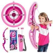 Zabawki i gry sportowe - Zestaw Łucznika dla Dzieci z Efektami Świetlnymi Stator Łuk Tarcza Strzały - miniaturka - grafika 1