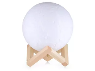 Lampka nocna księżyc kolorowa rgb usb akumulator - Lampy stojące - miniaturka - grafika 2